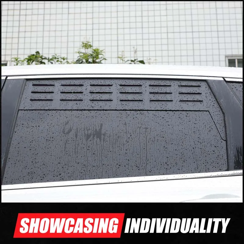 2 قطعة سبائك الألومنيوم الأسود لهوندا CRV نسيم 2017-2021 سيارة التهوية الخلفية الستائر تعديل السيارات اكسسوارات الديكور