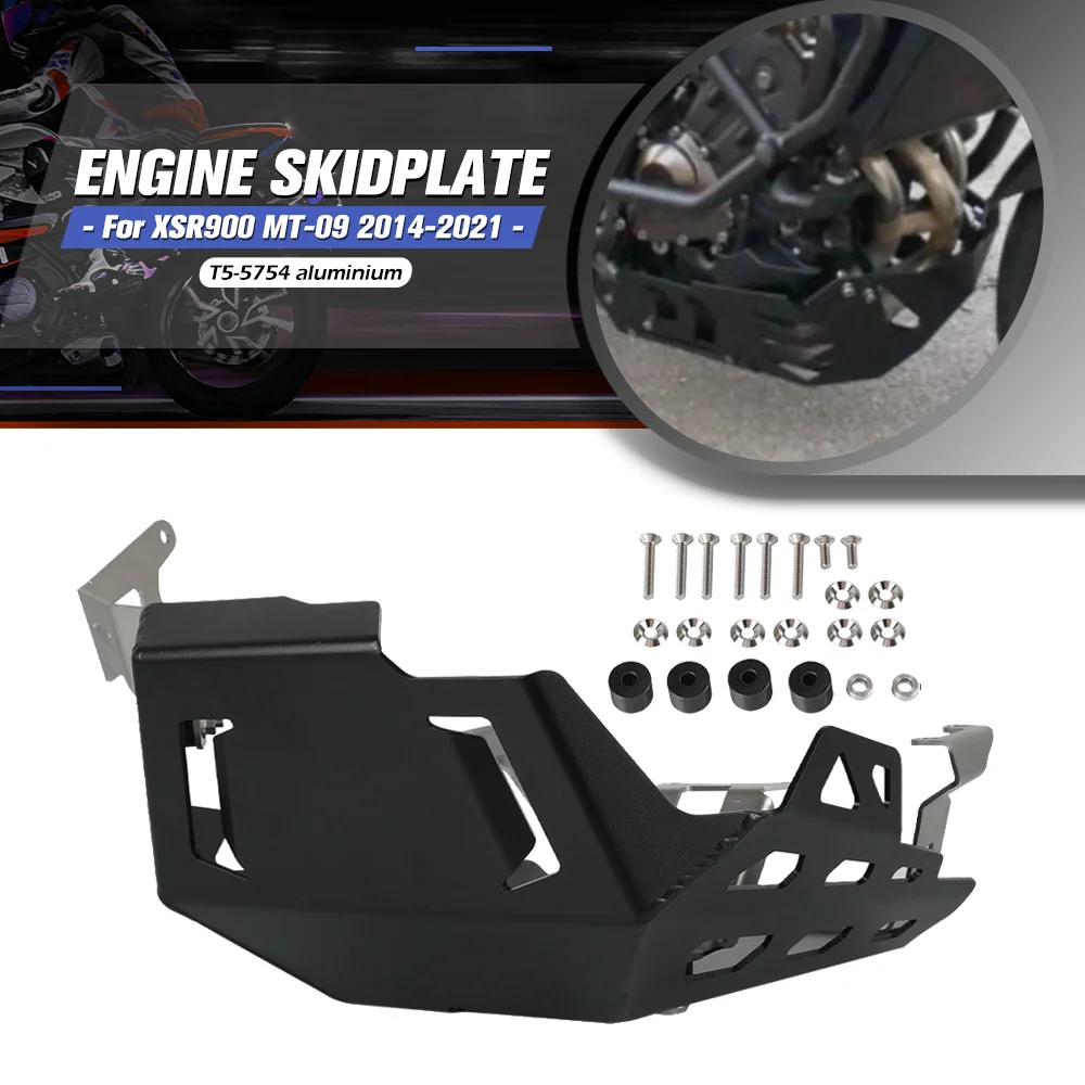 

For YAMAHA FJ-09 MT-09 FZ-09 XSR900 2014-2023 Accessories Under Skid Plate Guard Engine Protector Cover Chassis Pan MT9 FZ09