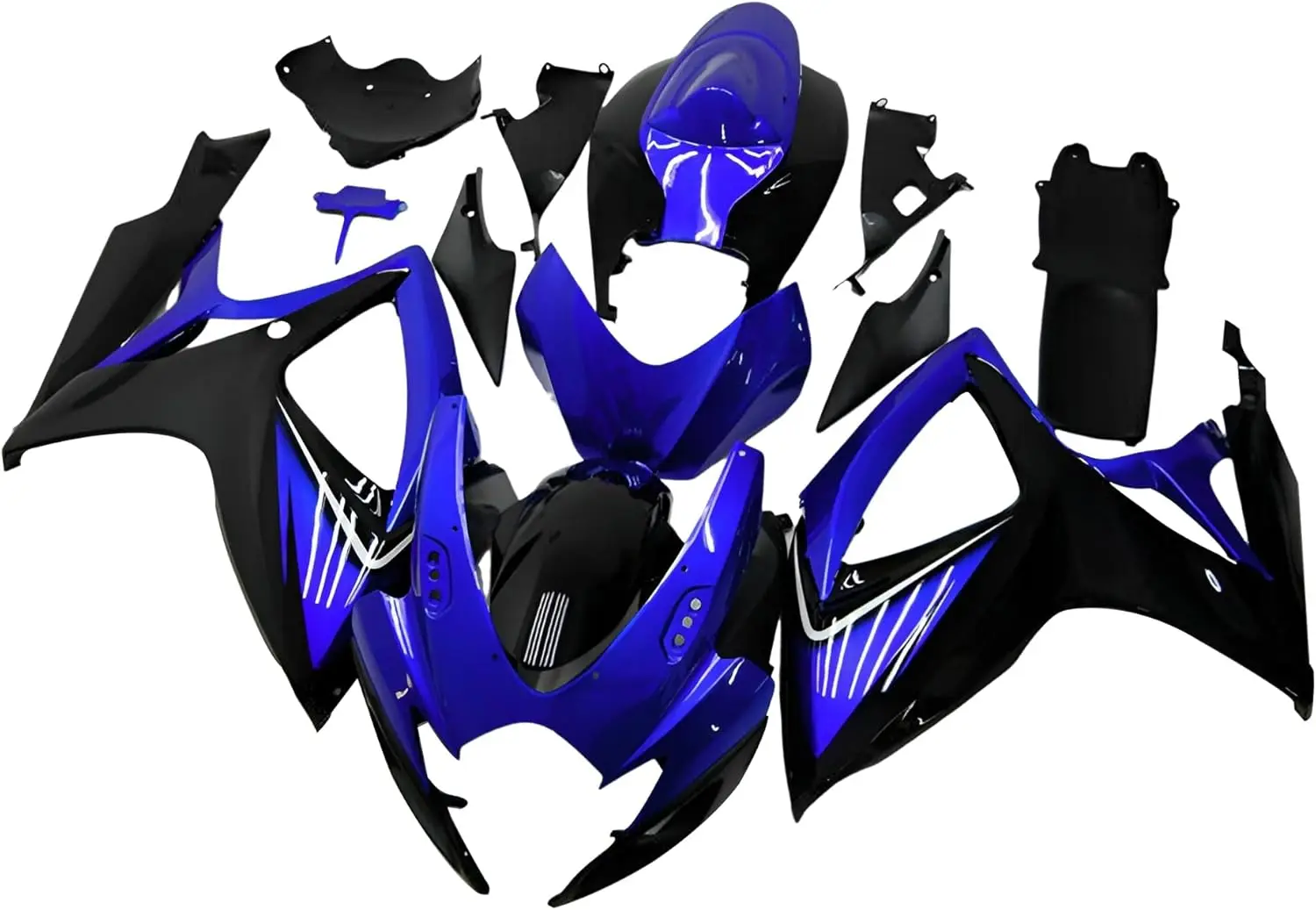 أزرق أسود ABS البلاستيك الهدايا المجمعة لسوزوكي GSXR600 GSXR750 K6 2006 2007 GSXR 600 GSXR 750 06 07 GSX-R600 GSX-R750 حقن