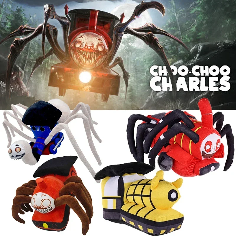 Choo-Choo Charles Peluche Gioco horror Peluche Figura Spider Animale Bambole di pezza morbide Charles Train Peluche Cuscino Regali di Natale