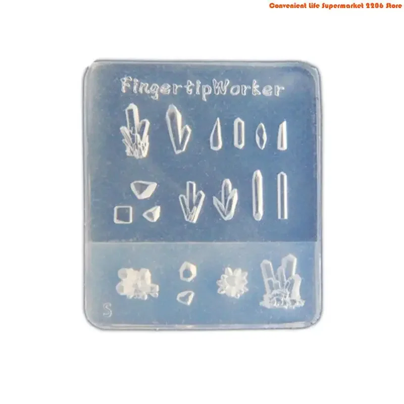 F92D Crystal Stone Silicone Art Mold Embossed Manicure Accessories Mold Jewelry Supplies Practical Embossing Tool