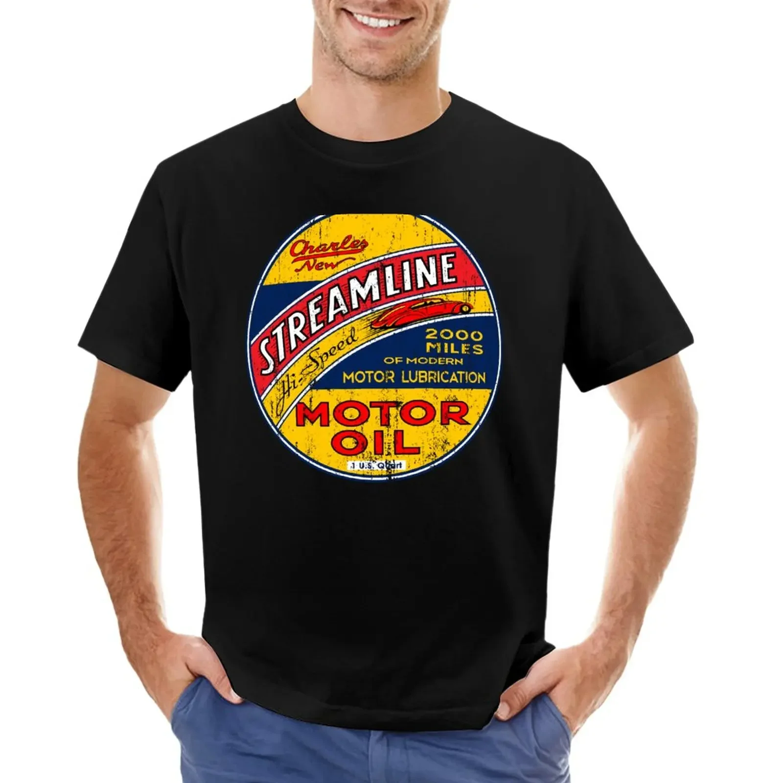 

Streamline Motor Lubrication T-Shirt vintage clothes sweat mens graphic t-shirts anime