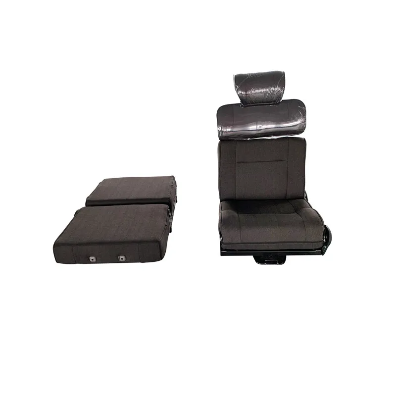 Comfortable Cloth and Metal Campervan Chair Changeable Direction Sprinter Van Folding Seat Bed for 2 or 3 Passengers