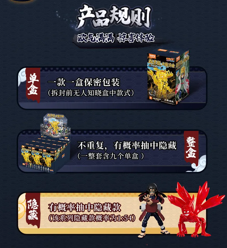 Blokees Naruto Shippuden Galaxy Version 05 Ninja Era Bausteine Figur, Hashirama Minato Sammlerstück Anime Action-Modell Geschenk – Detail 8