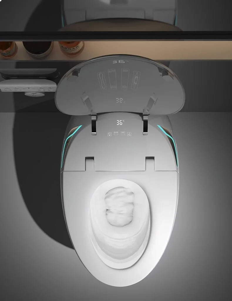 Modern Electric Bidet Smart Toilet With Remote Control Heated Seat Dual-Flush Floor Mounted Luxury Sanitary WC view 5