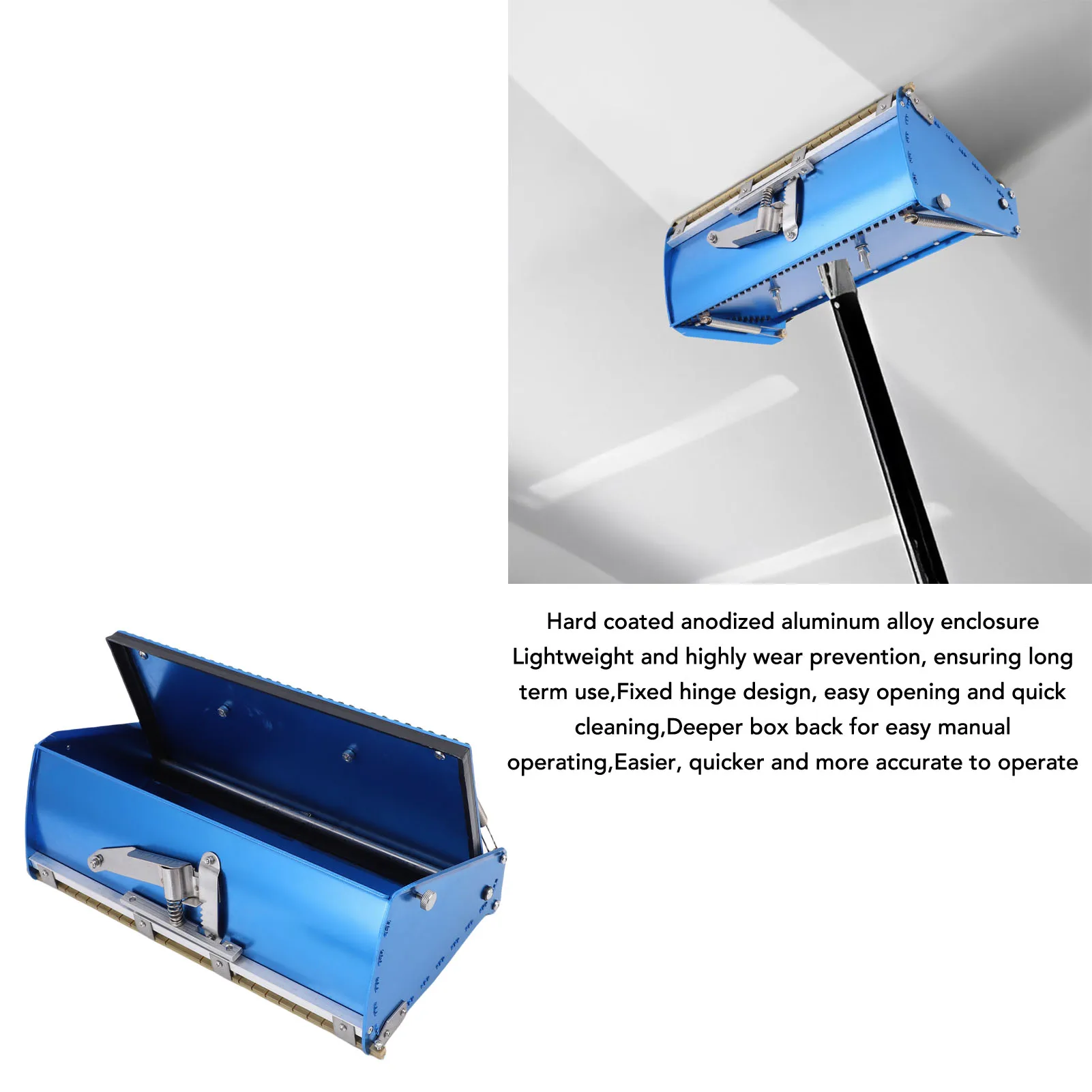 صندوق تشطيب مسطح 12 بوصة أداة تجصيص الألواح الجدارية لأداة تشطيب طلاء الجدران المنزلية #3