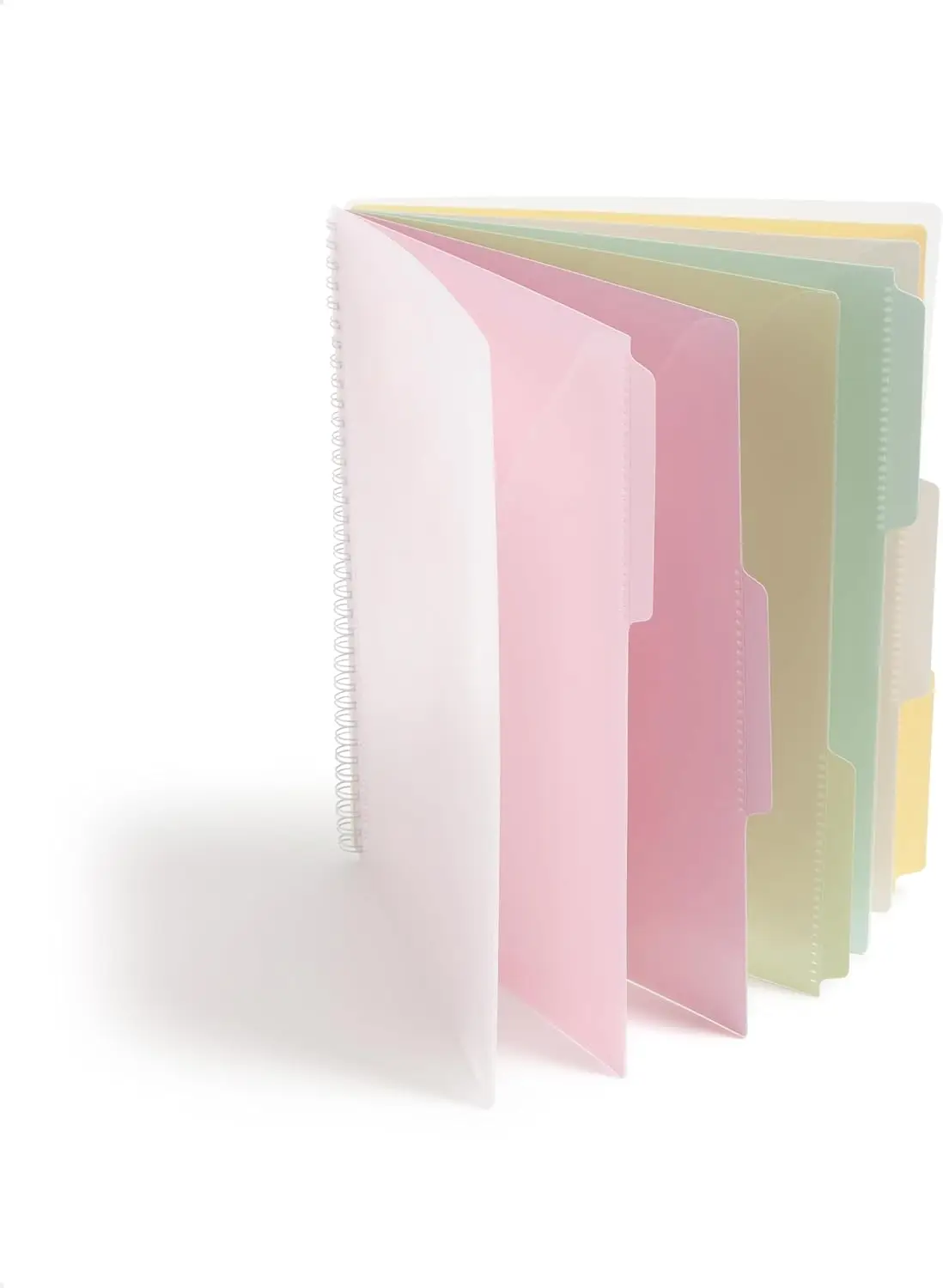 

Letter Size Project Organizer with 12 Pockets and 6 Colorful Dividers, Pastel Design for Easy Sorting