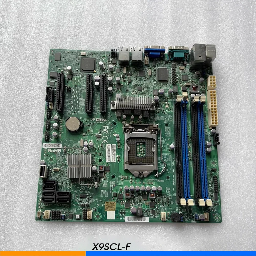 Original Server Motherboard For Supermicro X9SCL-F 1155 U-ATX C202 Perfect Test Good Quality Hot