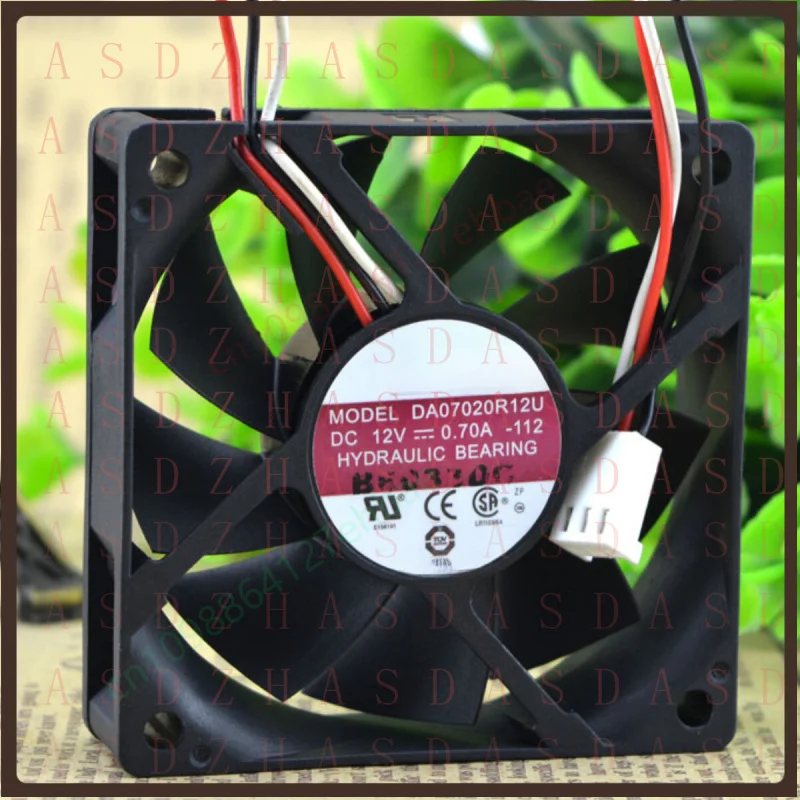 Z for AVC DA07020R12U 12V 0.70A 7CM 7020 3-wire Industrial Cooling Fan 3