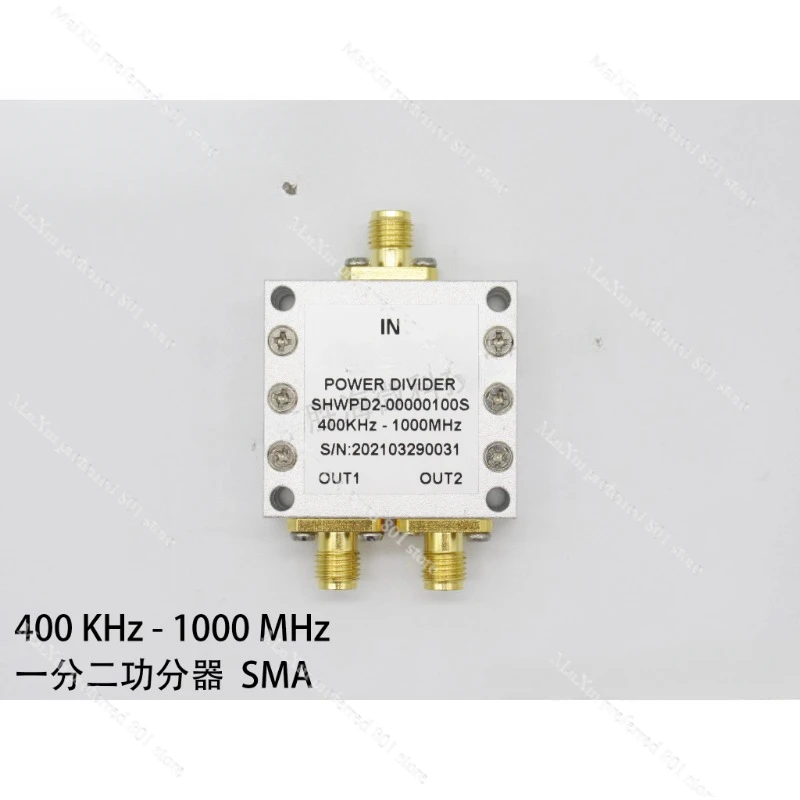 400KHz-1000MHz ultra-low frequency, ultra-wideband, high index, RF microwave SMA one-second power divider