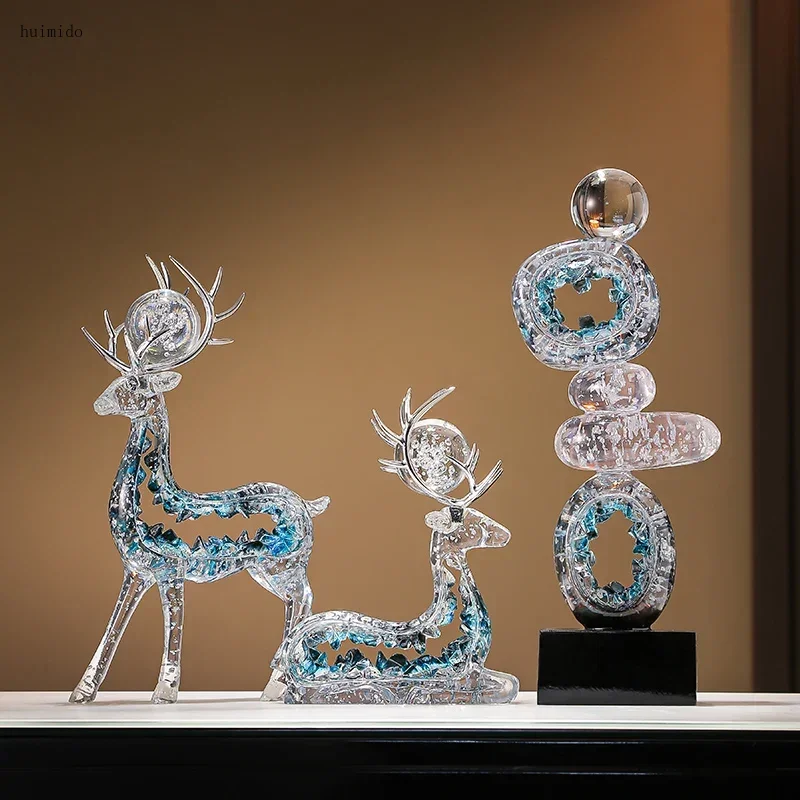 Home Decor Fortune Turns Decoration,Statuette Living Room TV Cabinet,Wine Cabinets,Office Desktop Crystal Decorations Art Gifts