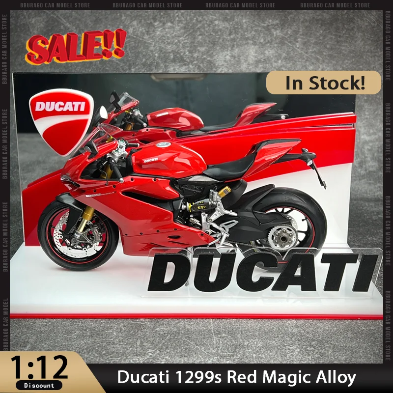 

Новинка в наличии 1:12 Ducati 1299s Red Magic Alloy, миниатюрные литые под давлением украшения Ducati, игрушки на заказ, детский подарок на Хэллоуин и Рождество