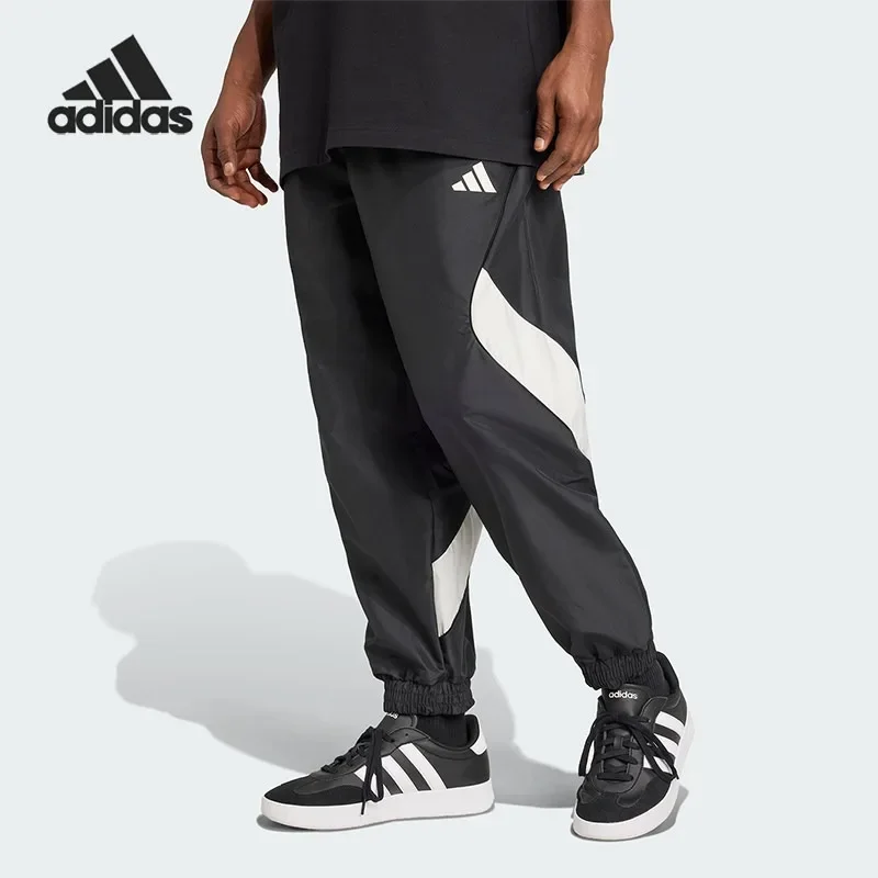 Adidas Unisex Autumn Winter Stretch Jersey for Men Women, High Rise Waist Slim Fit Snap Cargo Pockets Fitness Trousers JP1024