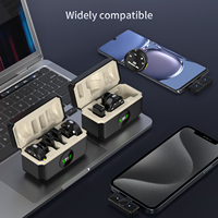 Wireless Lavalier Microphone One-to-Two Magnetic Buckle For Android iPhone Recording Microphone TikTok Live Broadcast