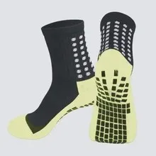 Non-Slip Friction Breathable Mid-Length Cushioning Soccer Socks Thickened Towel Bottom Sweat Anti-Odor Dot Glue Socks