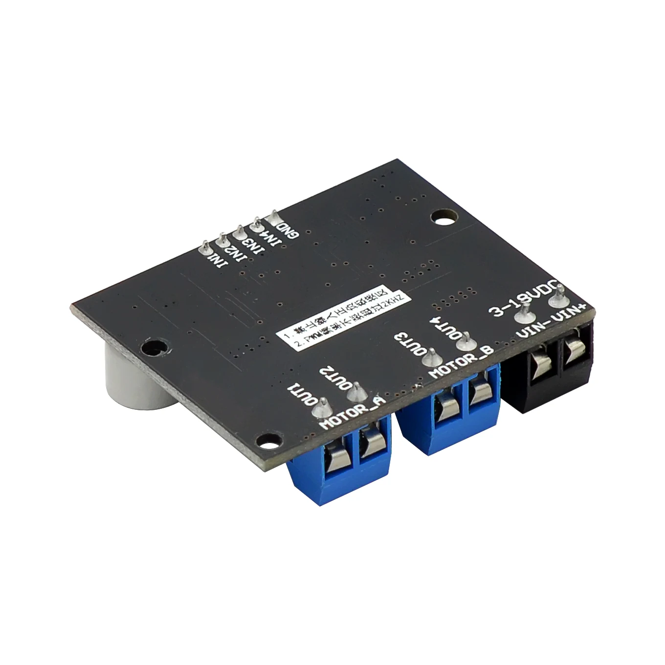 DC 3V-18V Motor Drive Board 10A Dual Channel H Bridge DC Motor Drive Modul PWM Geschwindigkeit Regler Dimmer Modul – Detail 2