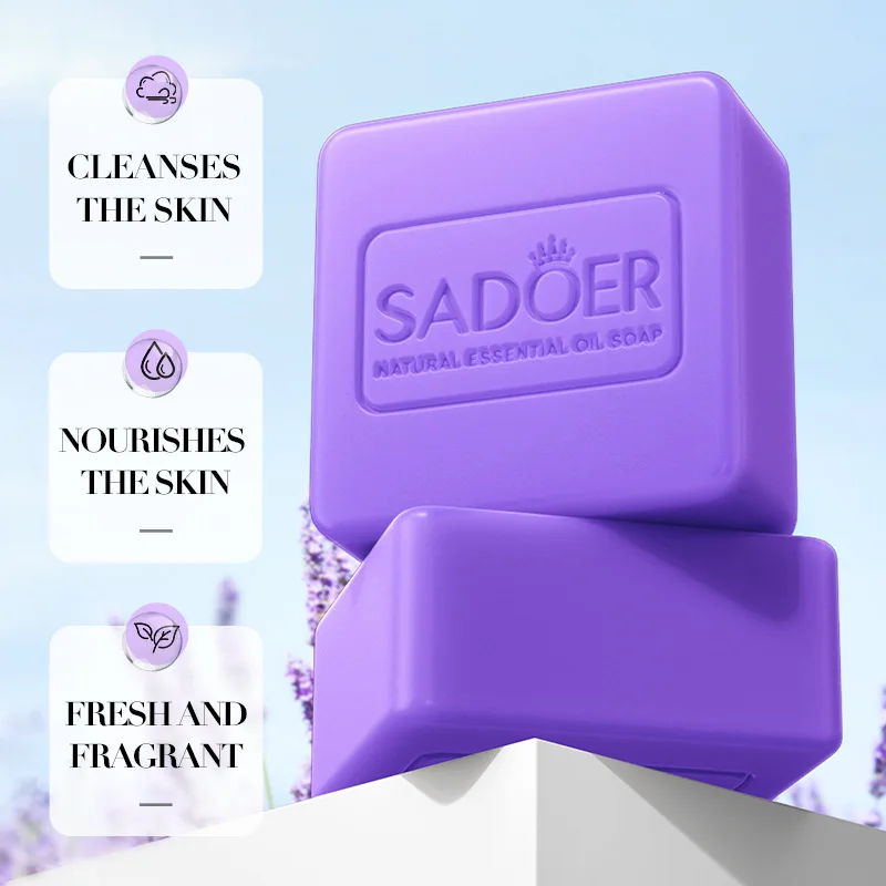 Soap - Lavender Handmade Soap for Bathing and Cleaning the Body Soap