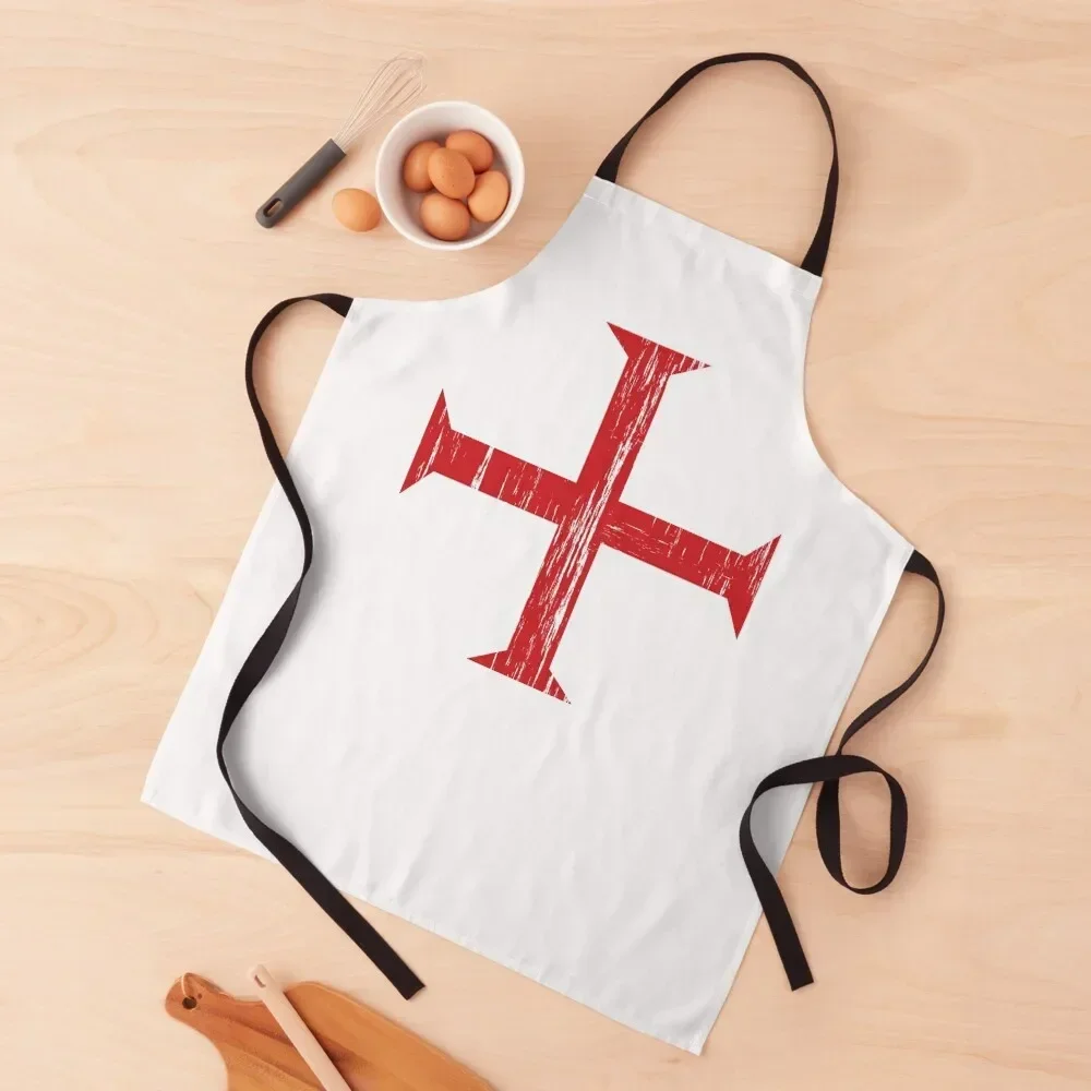 

Knights Templar Crusader Cross Apron women's kitchens work ladies Apron