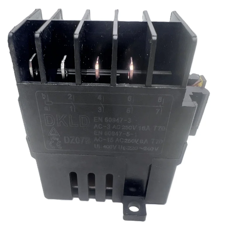 1Pc DKLD DZ07B 8‑Pin Replacement Contact Module, 16A 250V, Spare Component for JD2 JD3 Electromagnetic Safety Switch