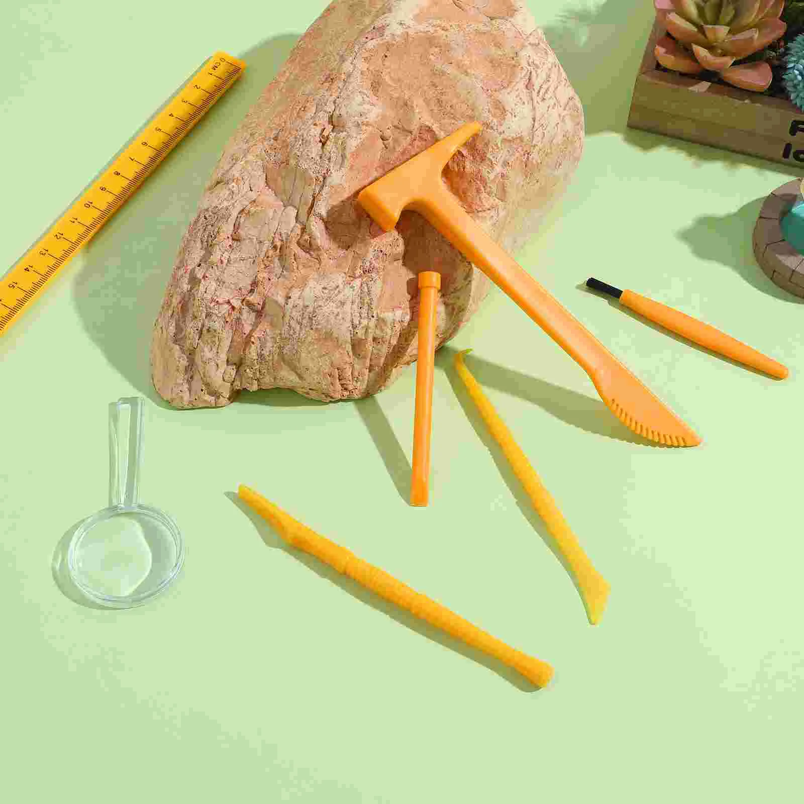 3 Sets Kinder Graben Werkzeuge Kit Kleinkind Spielzeug Edelstein Toolkit Ausgrabung Kunststoff für DIY Hammer