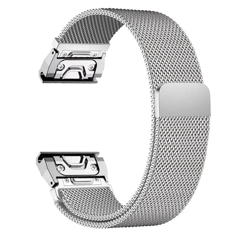Milanese Loop Strap For Garmin Fenix 8 7 7X 6 6X 5X Plus/Epix Pro Gen 2 47mm 51mm/Tactix 7/Enduro 3 Magnetic Metal Bracelet