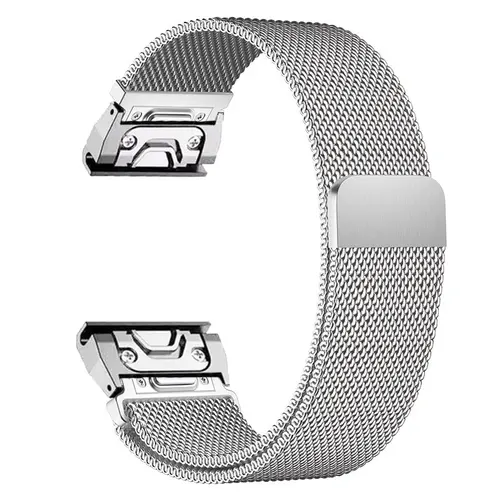 Imagen 2 del producto Correa de Metal magnética para Garmin Fenix 8 7 7X 6 6X 5X Plus/Epix Pro Gen 2 47mm 51mm/Tactix 7/Enduro 3 pulsera de bucle milanés