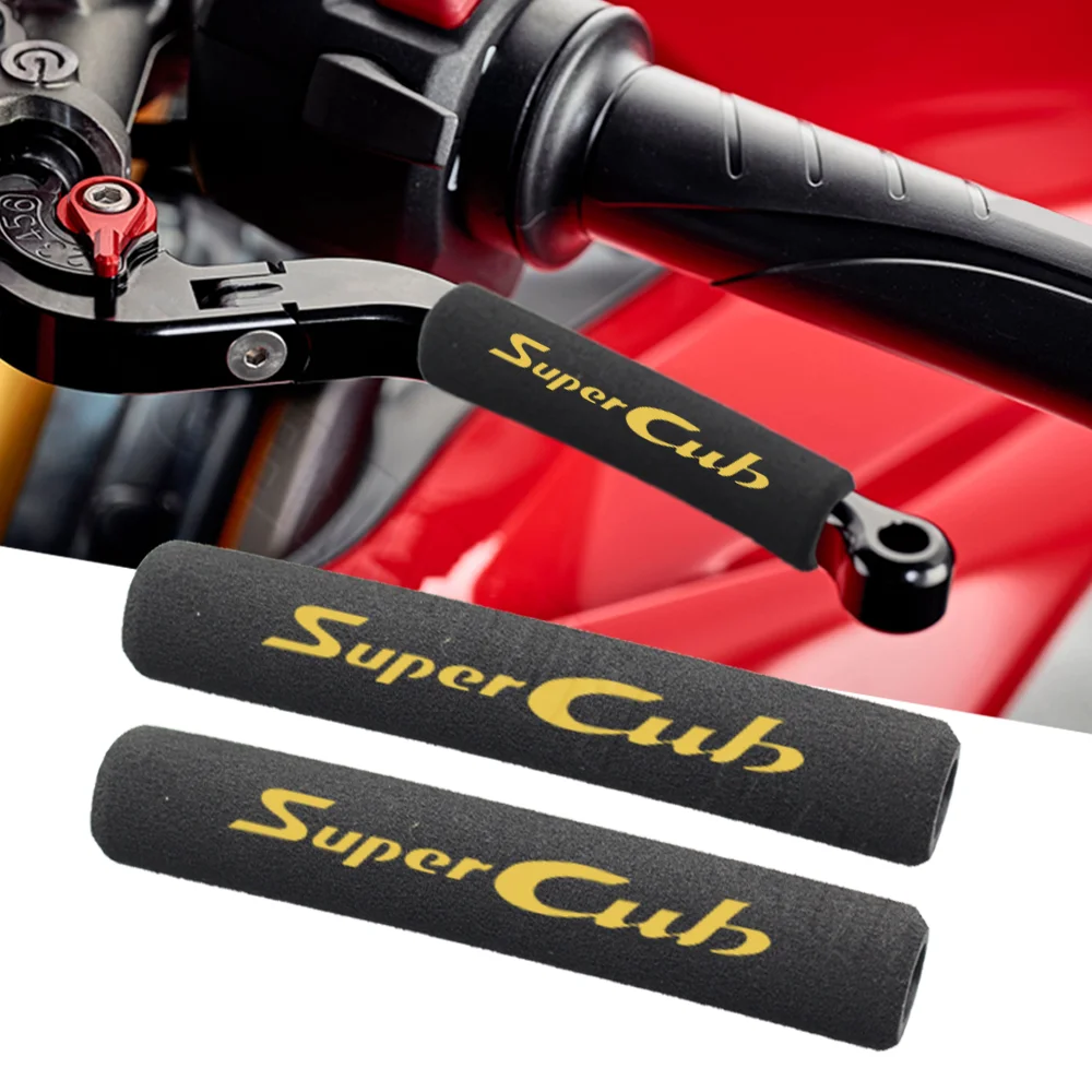 ​For  SUPER CUB  2021 2022 2023 2024 2pc Motorcycle brake handle cover anti slip cotton protective cover