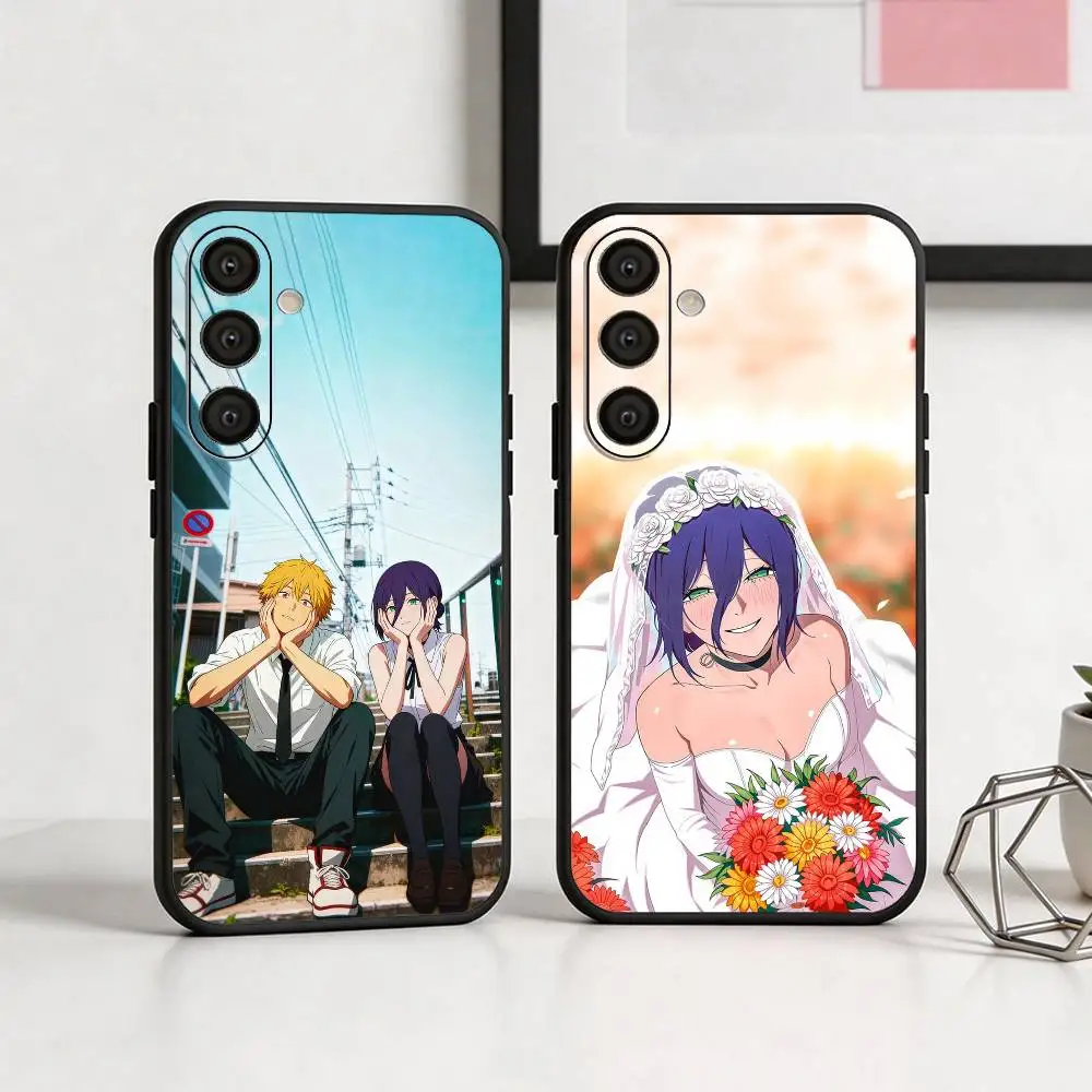 

Chainsawman R-Reze Arc M-Movie Phone Case For Samsung A73,A21s,A22,A31,A32,A52,A53,A71,A80,Soft Black Shell