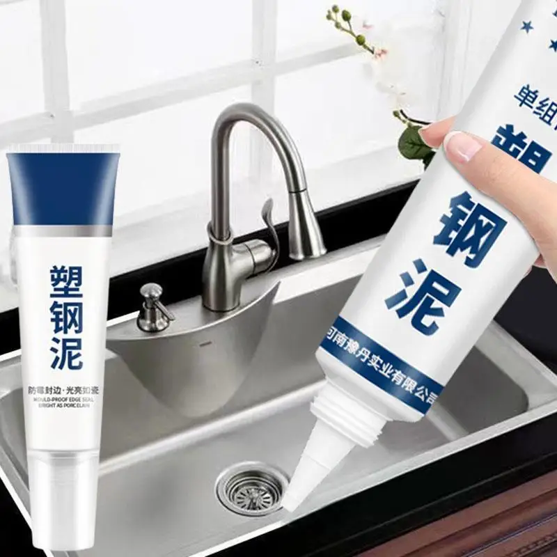 60/150ML Plastic Steel Mud Waterproof Super Strong Glue Kitchen Bathroom Mildew Proof Glue Leak Plugging Caulking Sealant Home