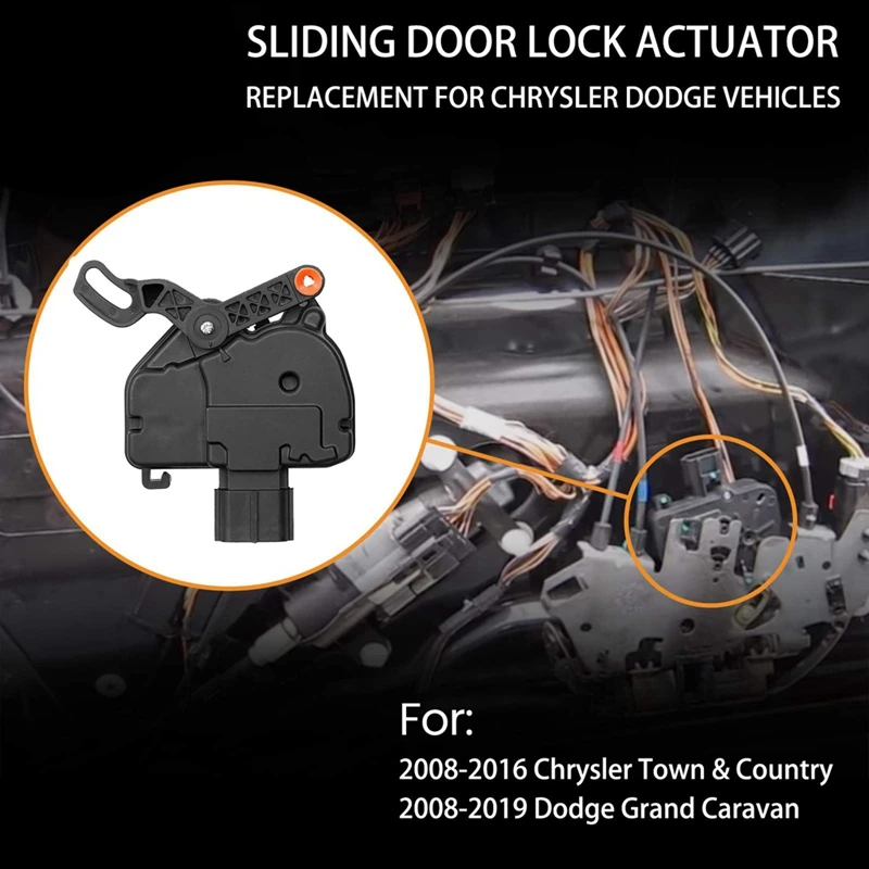 مشغل قفل الباب المنزلق يسار يمين لكرايسلر تاون آند كونتري دودج جراند كارافان 5020678 AB-A58X