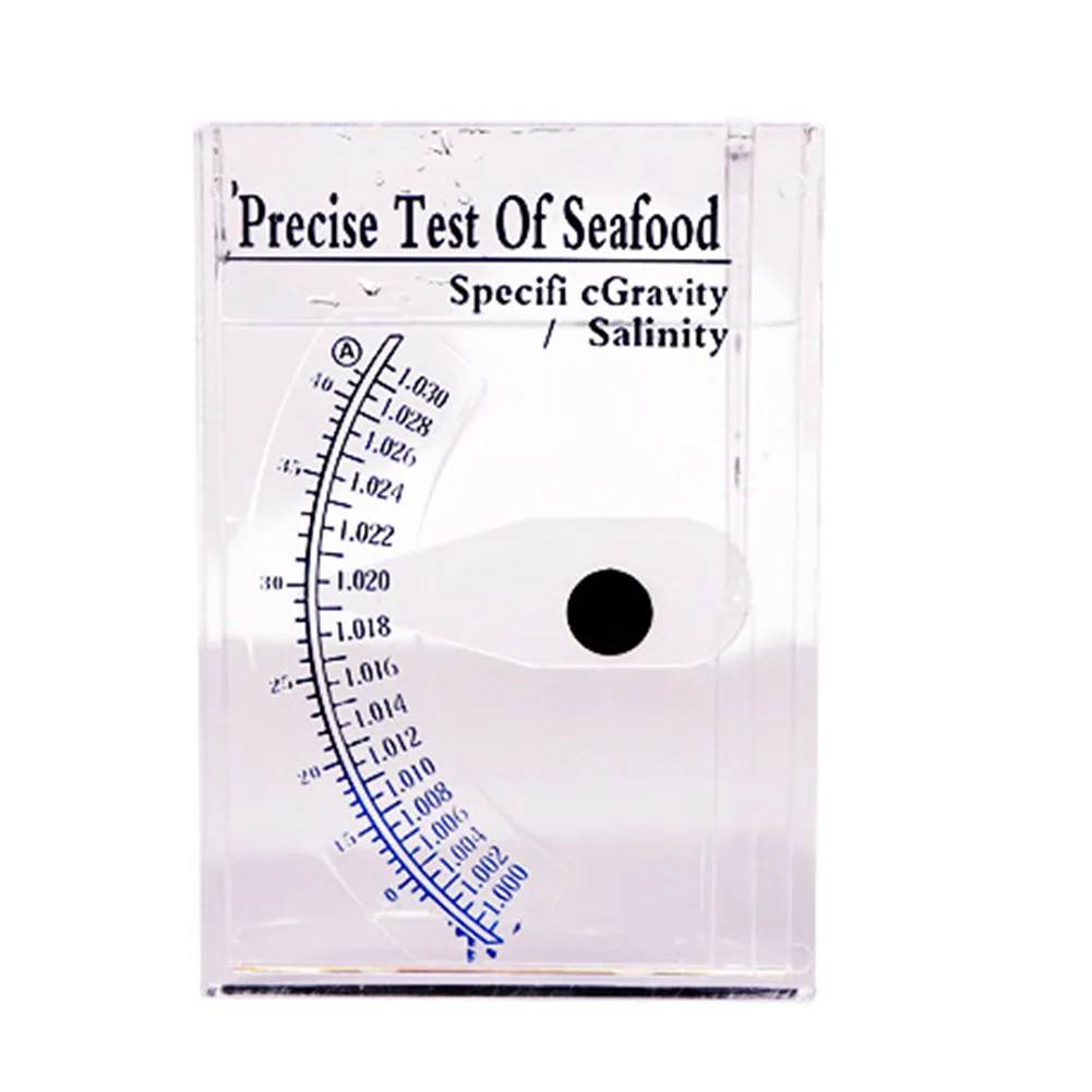 Salinity Meter Seawater Aquaculture Tester 0-43% Range For Acrylic Hydrometer For Marine Aquarium Fish Tank Water Density Measur