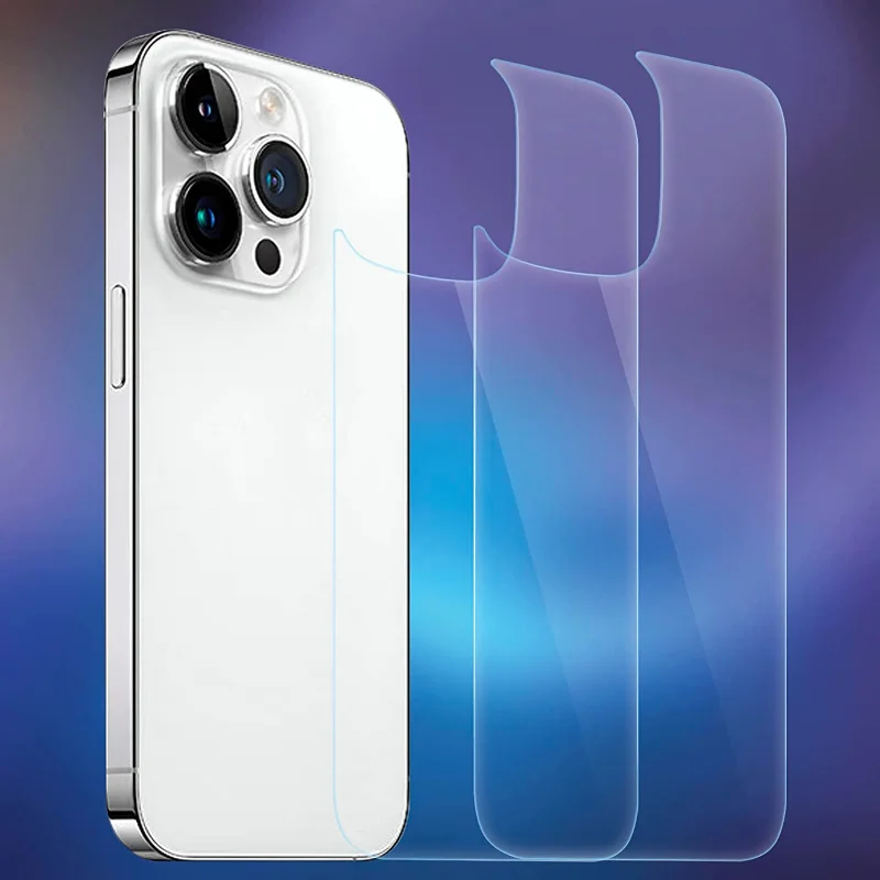 Задняя пленка из закаленного стекла для iPhone 14 Pro Max 9H, прозрачная защитная пленка для задней панели телефона с защитой от царапин для Apple 14 Plus iPhone 14 13 12