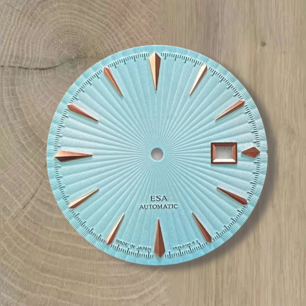 35mm S Logo Cocktail Dial Fit NH35/NH36 Movement High-Quality Vertical Grain Dial Watch Modification Accessories