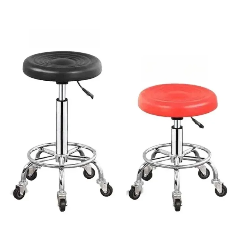 

Rotary lift haircut beauty stool, lift chair, bar pulley bar round stool