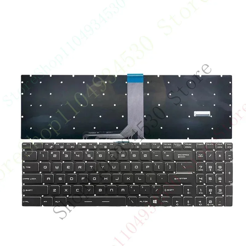 Teclado de ordenador portátil HC para MSI GP73 Leopard 8RE MS-17C5 17E2 GE75 GP75 9SD GS73VR retroiluminado RGB