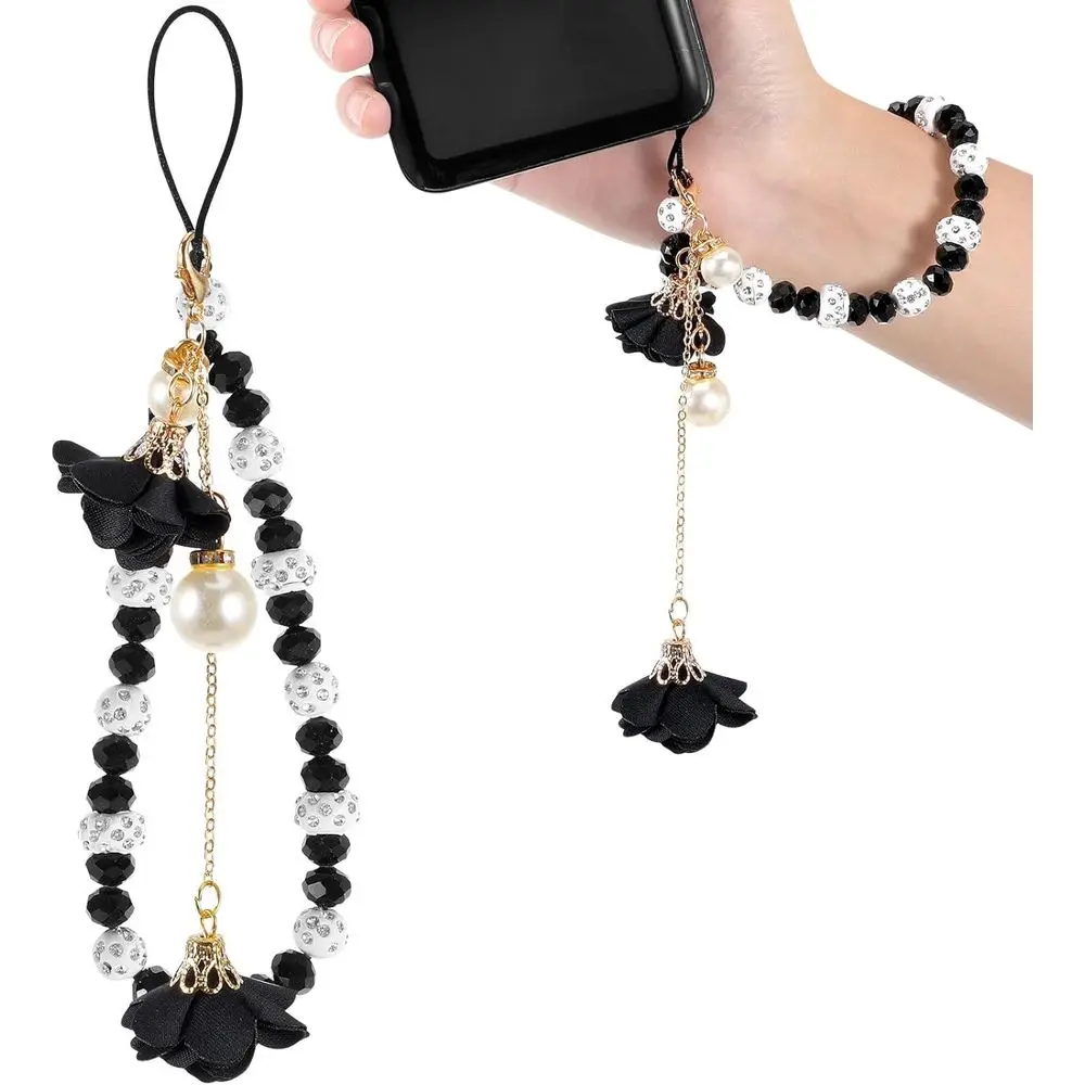 

Crystal Pendant Charm Lanyard Wrist Strap for Non-Slip Grip and Style