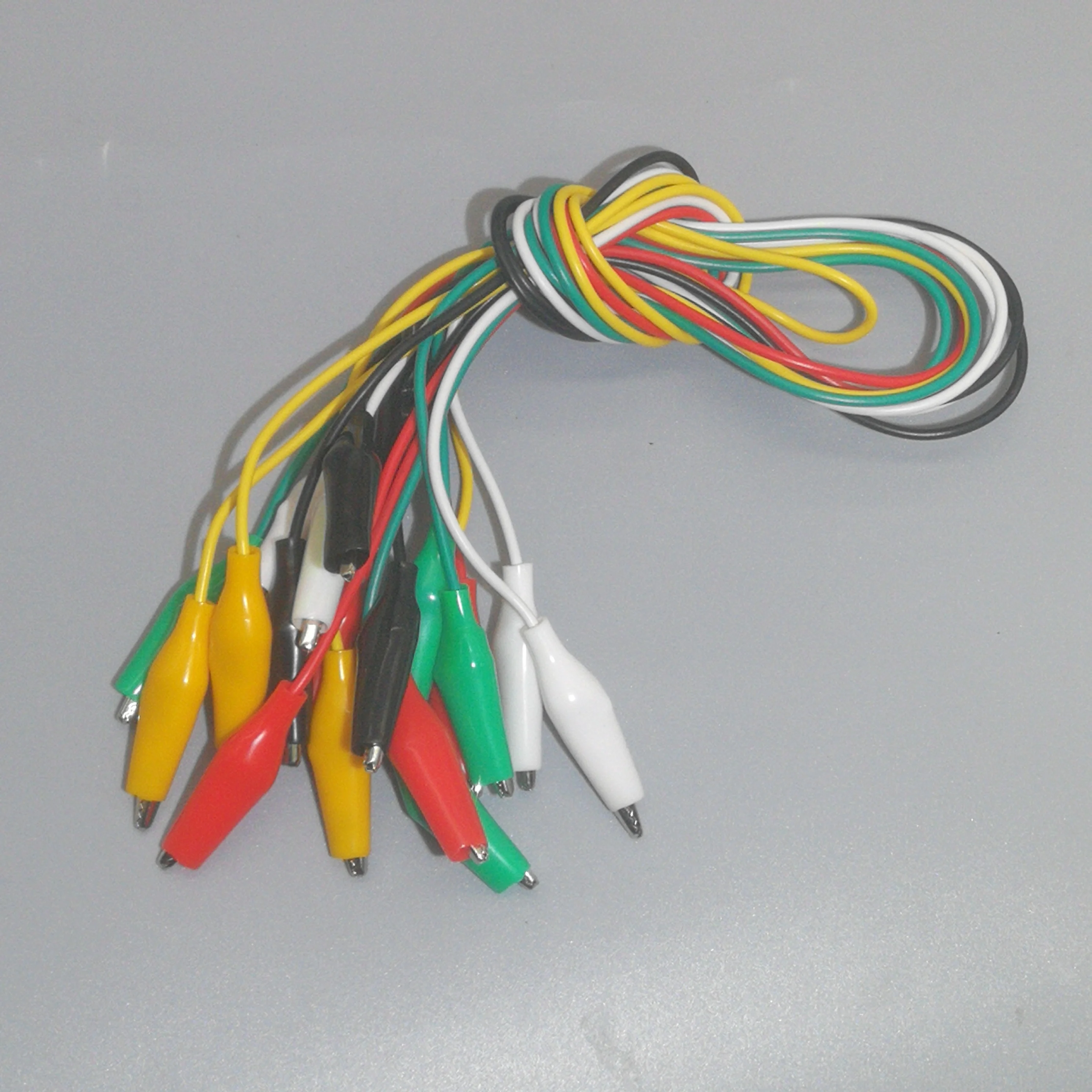 10Pc คลิปจระเข้ไฟฟ้า DIY Test Leads จระเข้ Double-Ended คลิปจระเข้ Roach Clip Jumper Wire 28มม.35มม.45มม.