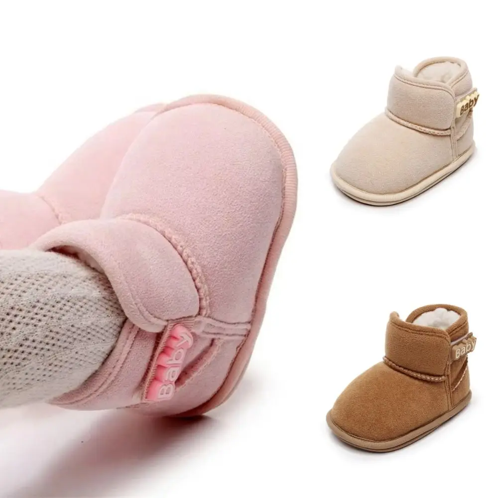 Winter Warm Babys Snow Booties Flats Slipper Newborn Baby Shoes Soft Toddler Crib Boots Toddler Infant Walking Shoes Girls Boys view 2