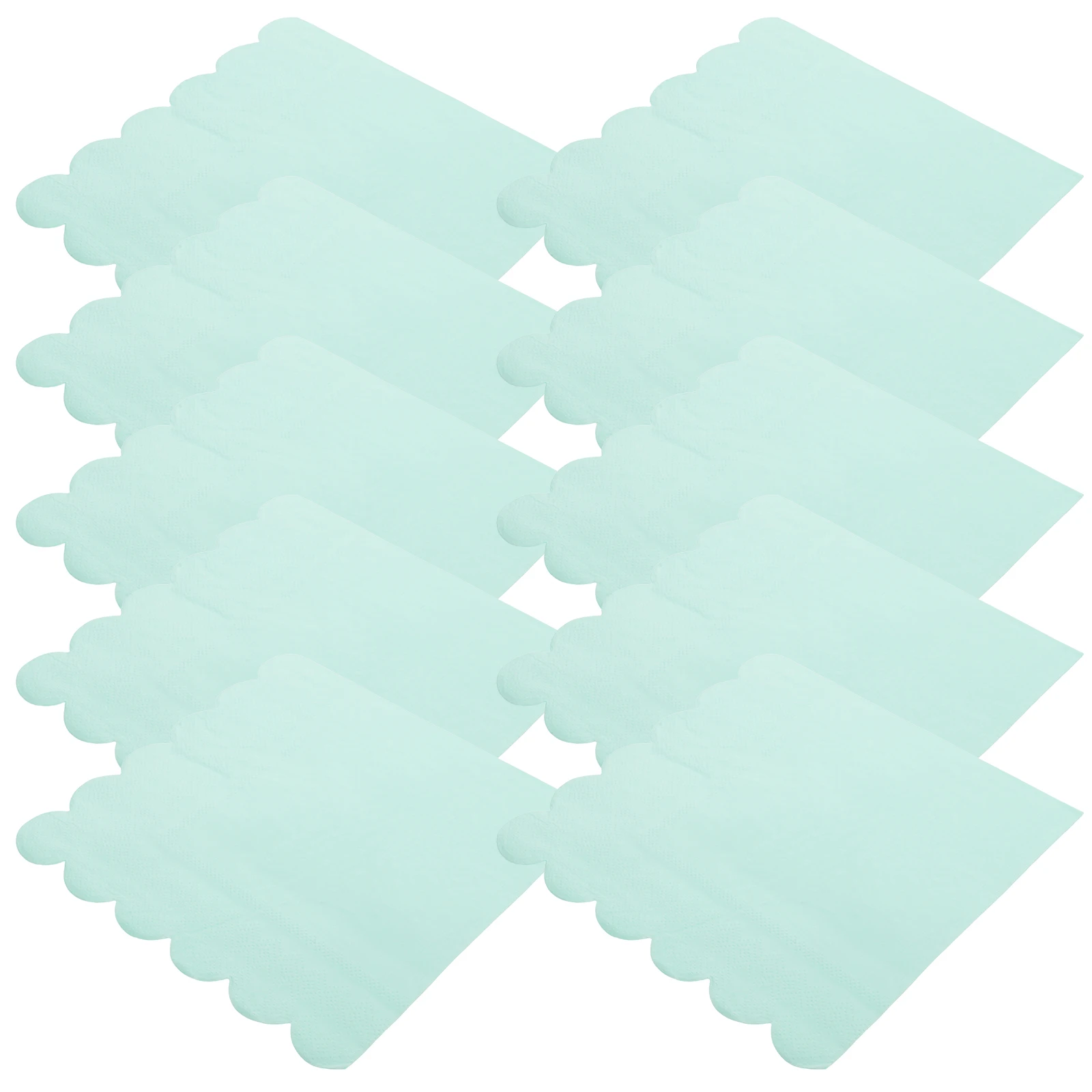 Tovaglioli in tessuto con bordo ondulato usa e getta eleganti per matrimoni, cene, banchetti, Natale, assorbenti e impermeabili