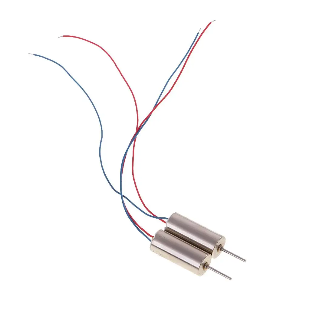 2 sztuki DC 3.7V 7x16mm 45000RPM szybki płytki kubek silnik bezrdzeniowy bezszczotkowy