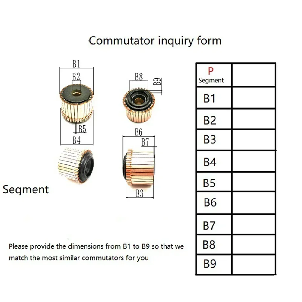 1Pcs 34 X 13 X 20(23)mm 24P Teeth Copper Groove Type Electrical Motor Commutator BHY-3294-24 Model High-Quality Material