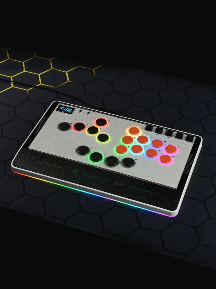Haute42 C-AT Magnetischer Hebellos-Controller für PC/PS4/PS5/Steam, Stickless Arcade-Controller, Fightstick Hitbox