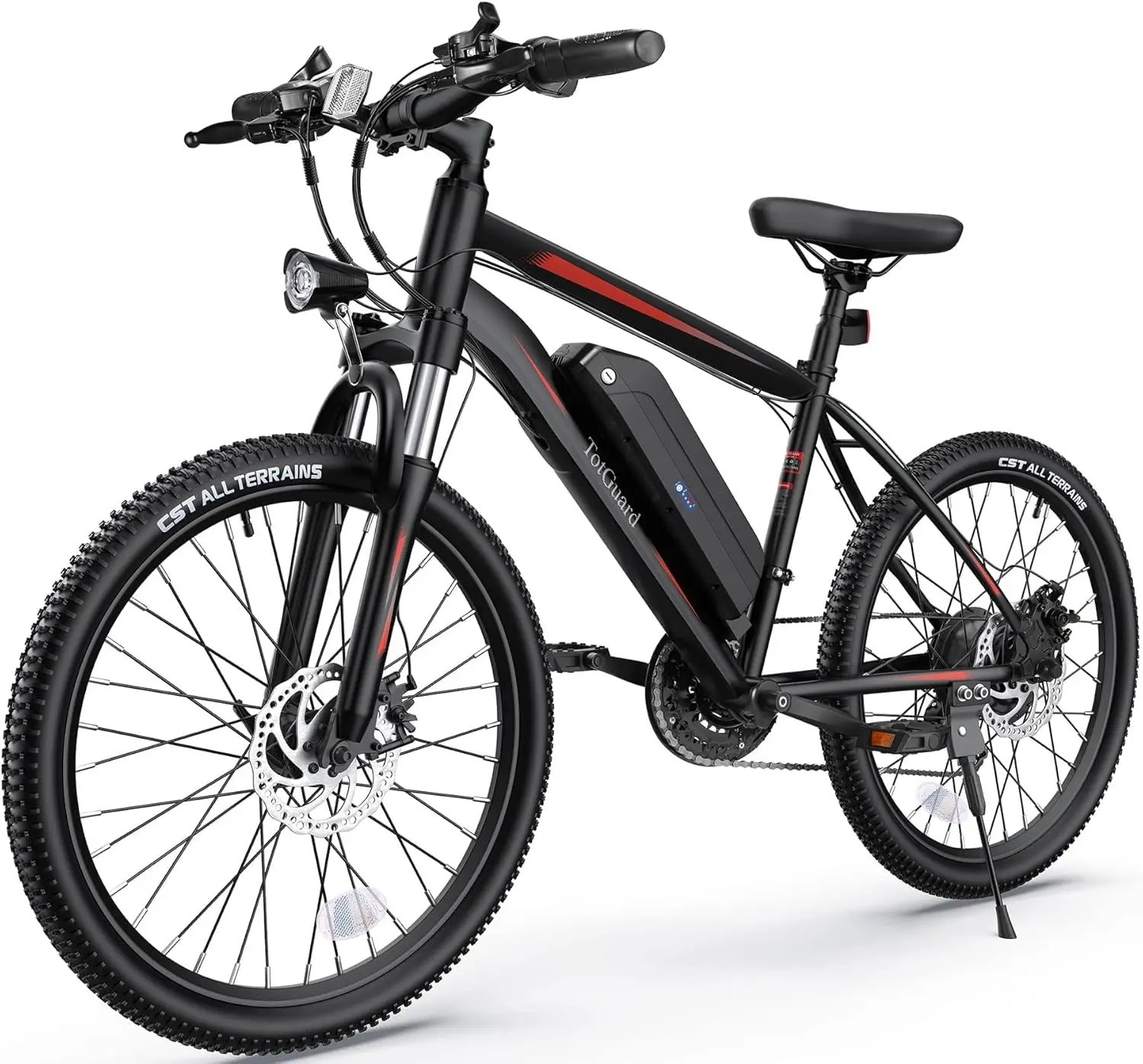 

26" Electric Bike 350W Motor 19.8MPH 374Wh Battery 28-60 Miles Mountain Bicycle 21 Speed UL 2849 Certified, Customized