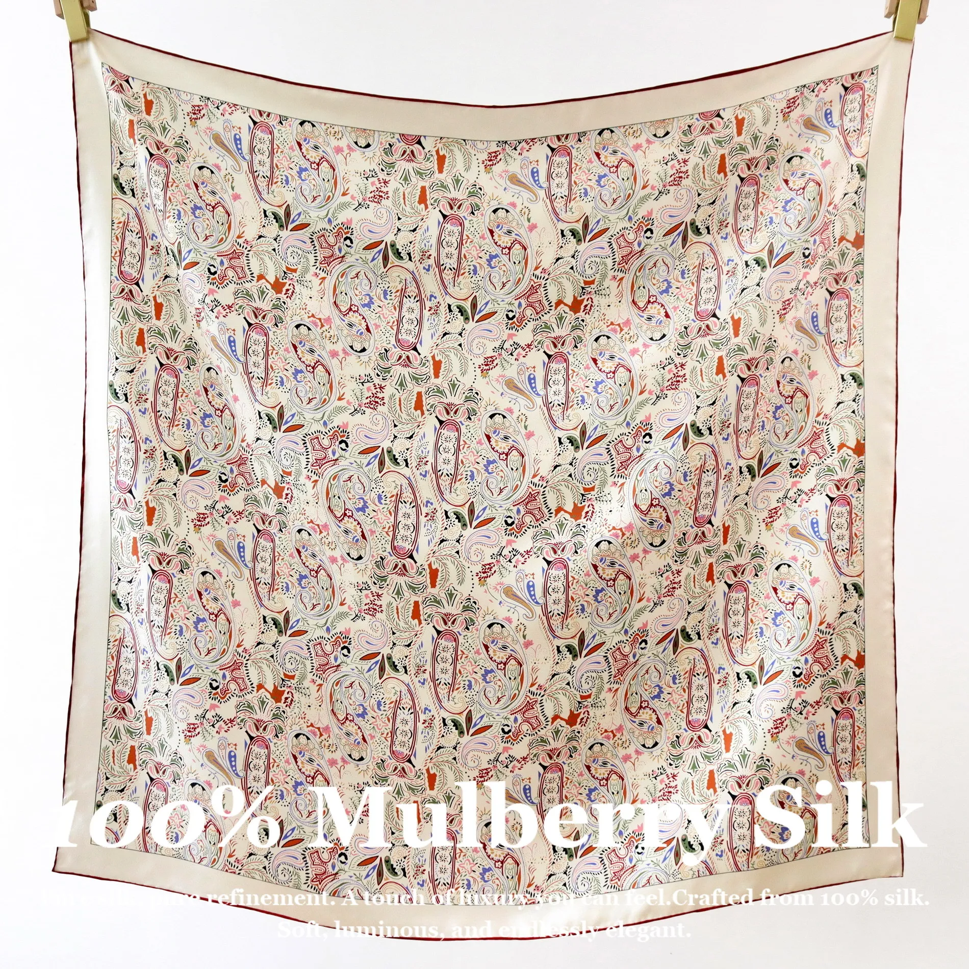 

Шелковая бандана из натурального шелка 90 см, квадратная, 100% тутовый шелк, шарф для волос, женская повязка для волос, шарф на шею, лента для сумки, фулярд, шаль, хиджаб