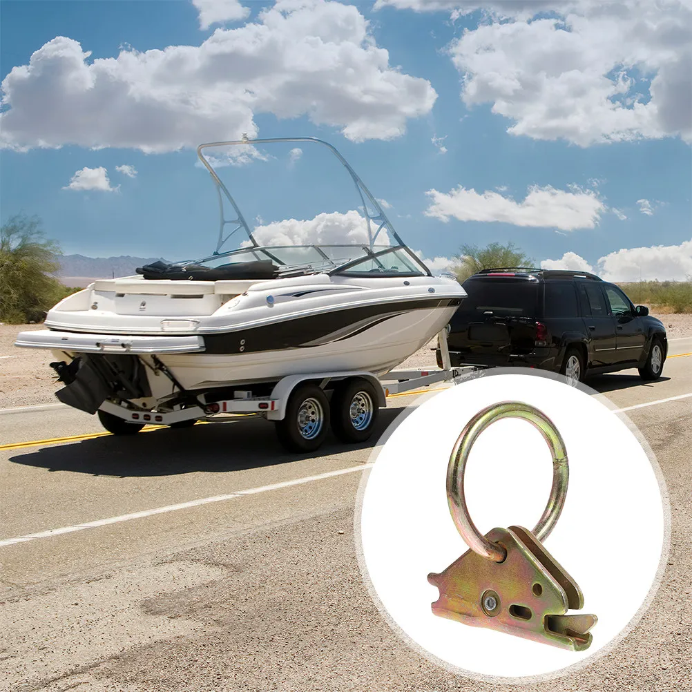 

6Pcs Tie Down Anchor Heavy Duty Steel O Ring Camper Surface Mount Cargo Trailer Truck Bed Accessories Tie Down Anchor