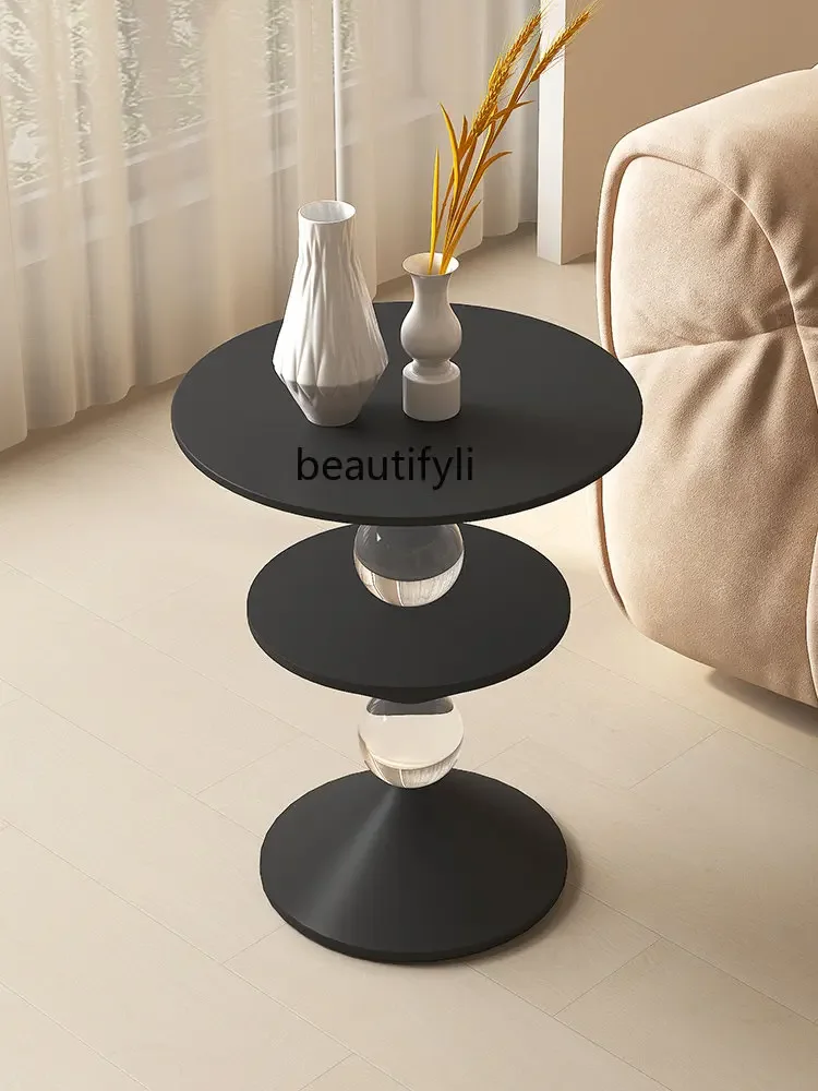 

Creative Side Table Living Room Sofa Side Table Design Japanese Art Bedside Small round Table
