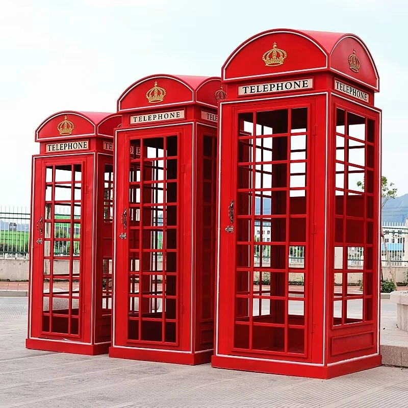 White telephone booth with recording guestbook telephone London wedding telephone booth for wedding decoration