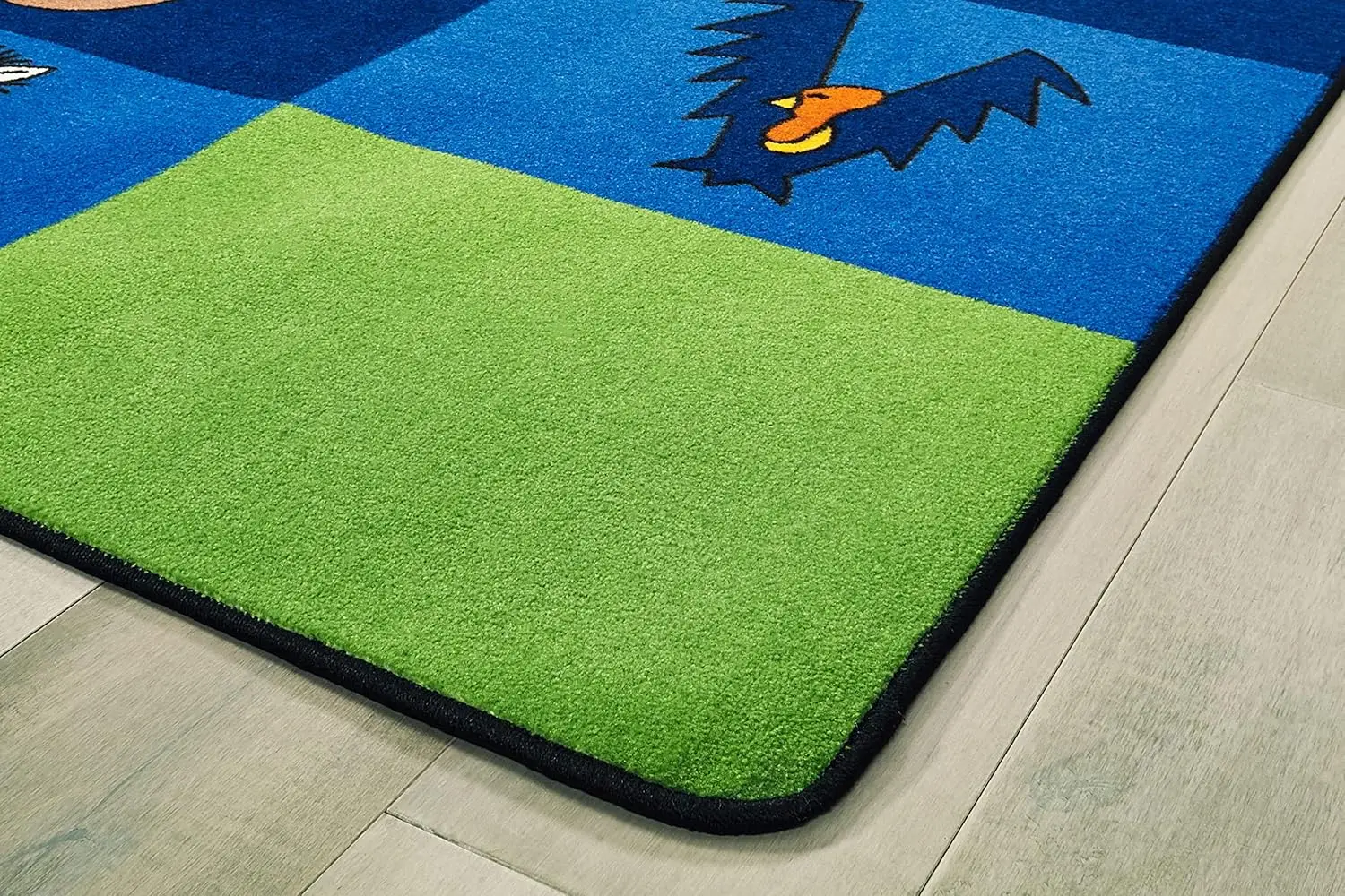 5512 A To Z Animals Literacy Classroom Seating Rug 7Ft 6In X 12Ft Rectangle Blue