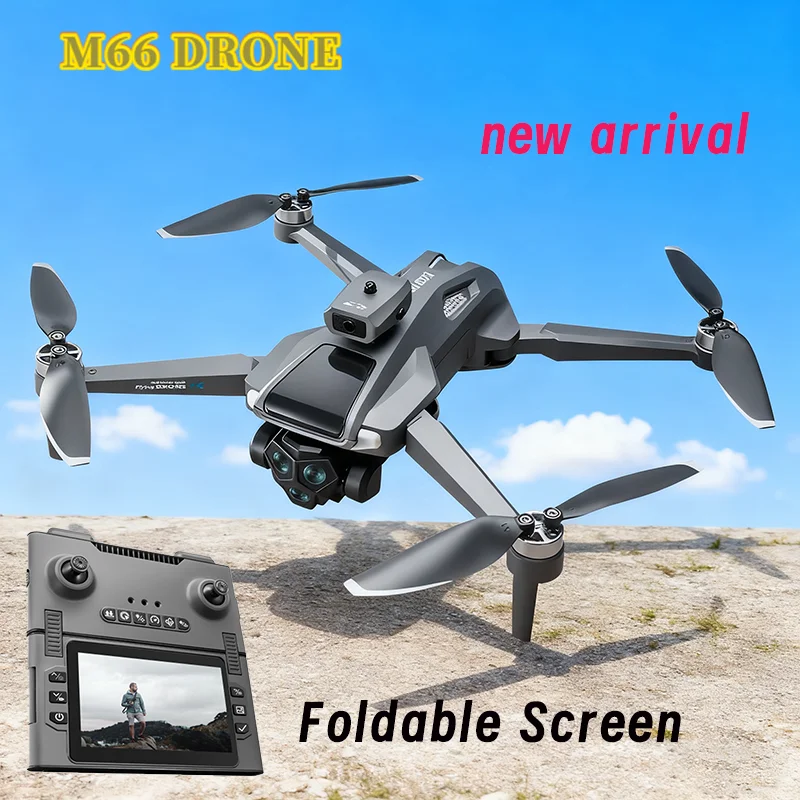 2025 nouveau Drone M66 avec double caméra 4K Drone vidéo professionnel quadrirotor 360 évitement d'obstacles Intelligent pour Drone cadeau