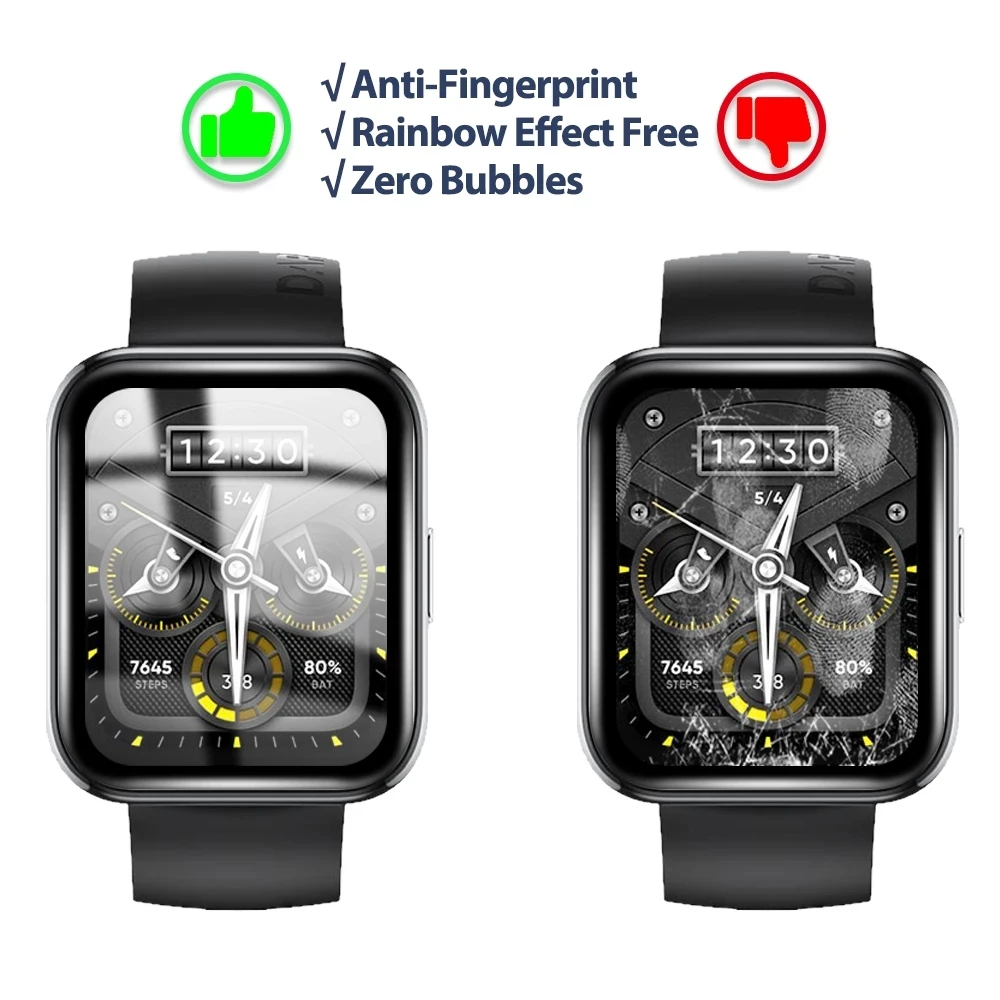 3D Curved Soft Edge Protective Film Full Cover For Realme Watch 3/Pro/2 Smart Watch Screen Protector 3pro 2pro Case Accessories